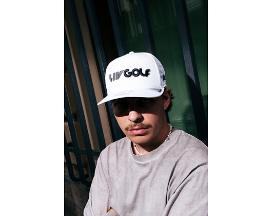 Kšiltovka New Era - LIV Golf 9SEVENTY Stretch-Snap - LIV Logo - White