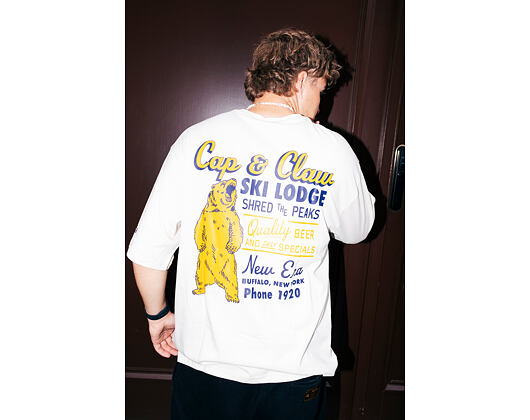 Triko New Era - Wild Graphic Tee - Cream