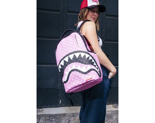 Batoh Sprayground - Pink And Black Drip Check Dlxsv Backpack