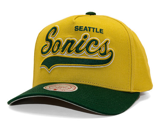 Kšiltovka Mitchell & Ness - Harvest Gold Pro Crown - Seattle Supersonics - Gold/Green