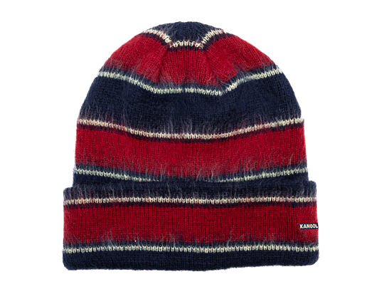 Kulich Kangol - Fuzzy Stripe Beanie - Navy