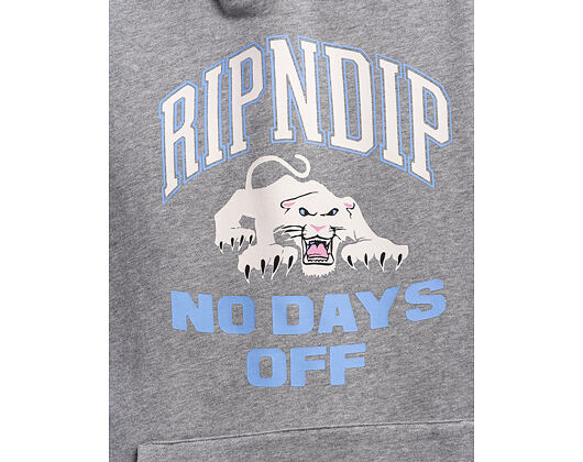 Mikina Rip N Dip - White Panther Hoodie - Heather Grey