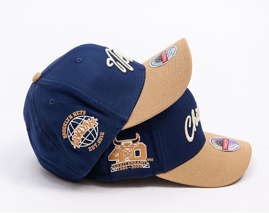 Kšiltovka Mitchell & Ness - Sand Storm Classic Red - Chicago Bulls - Navy/Sand