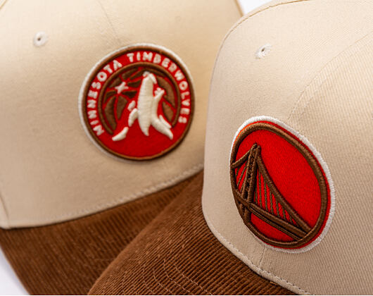 Kšiltovka Mitchell & Ness - Tawny Pro Crown - Golden State Warriors - Sand/Brown