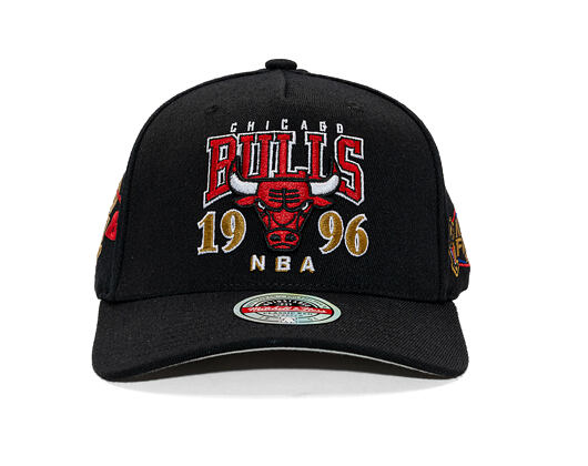 Kšiltovka Mitchell & Ness - NBA Championship Classic Red 1996 - Chicago Bulls - Black