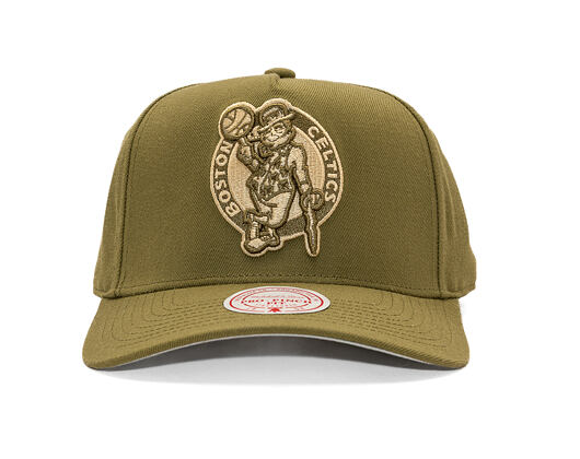 Kšiltovka Mitchell & Ness - NBA Fashion Basic Pro - Boston Celtics - Olive