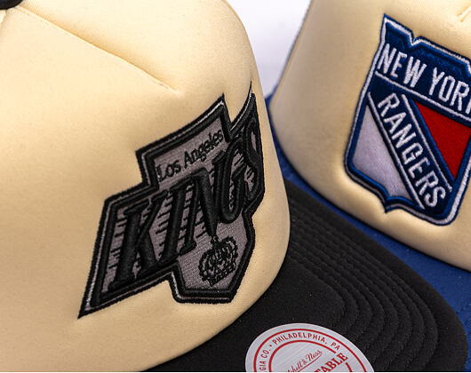 Kšiltovka Mitchell & Ness - NHL Vintage Block Trucker - Los Angeles Kings - Cream