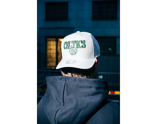 Kšiltovka Mitchell & Ness - NBA Team Name Pro Crown - Boston Celtics - Bone