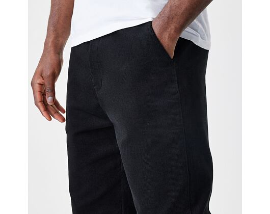 Kalhoty New Era - Branded Cord Chino Pants - Black