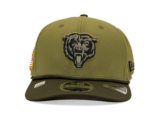 Kšiltovka New Era - NFL25 "Salute to Service" - 9SEVENTY Stretch-Snap - Chicago Bears
