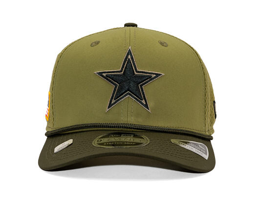 Kšiltovka New Era - NFL25 "Salute to Service" - 9SEVENTY Stretch-Snap - Dallas Cowboys