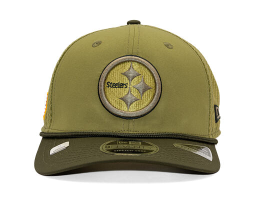 Kšiltovka New Era - NFL25 "Salute to Service" - 9SEVENTY Stretch-Snap - Pittsburgh Steelers