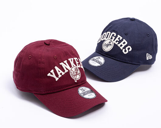 Dětská Kšiltovka New Era - MLB College 9TWENTY - NY Yankees - Burgundy