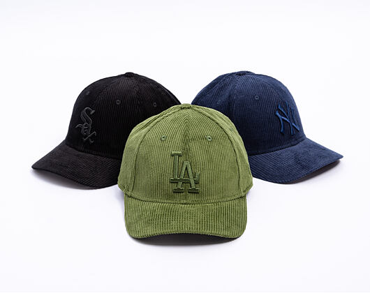 Kšiltovka New Era - MLB Cord 9FORTY M-Crown - LA Dodgers - Rifle Green