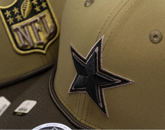 Kšiltovka New Era - NFL25 "Salute to Service" - 9SEVENTY Stretch-Snap - Dallas Cowboys
