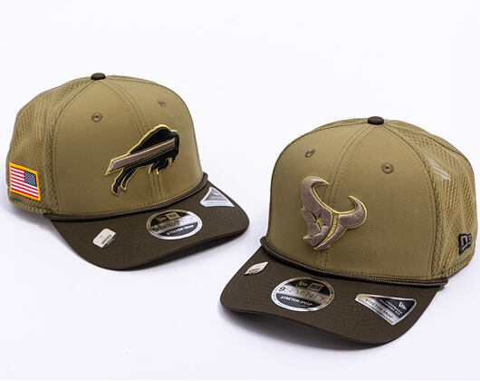 Kšiltovka New Era - NFL25 "Salute to Service" - 9SEVENTY Stretch-Snap - Houston Texans