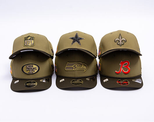 Kšiltovka New Era - NFL25 "Salute to Service" - 9SEVENTY Stretch-Snap - San Francisco 49ers