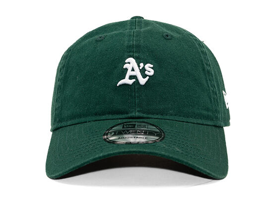 Kšiltovka New Era - MLB Washed Mini Logo 9TWENTY - Oakland Athletics - Dark Green