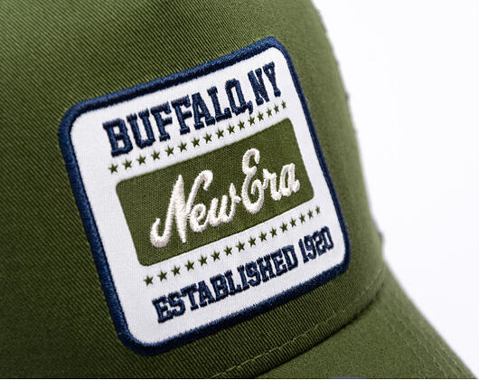 Kšiltovka New Era - Branded Patch Trucker 9FORTY Trucker - Rifle Green