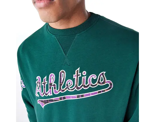 Mikina New Era - MLB Infill Crewneck - Oakland Athletics