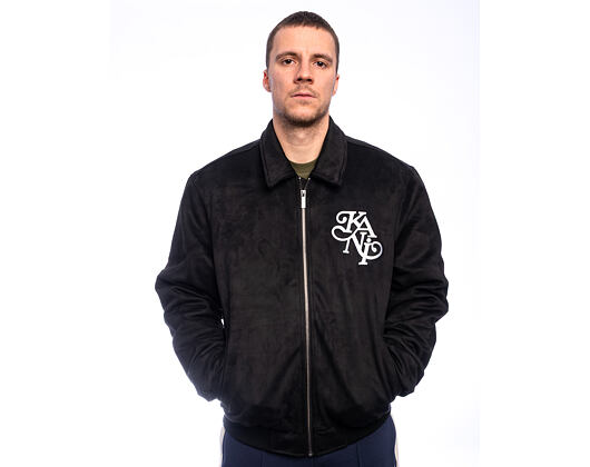 Bunda Karl Kani - Legacy Faux Suede Bowling Jacket - Black