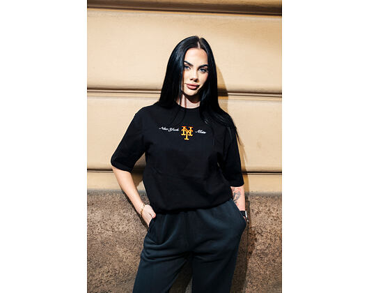 Triko New Era - MLB Graphic Oversized Tee - NY Mets - Black