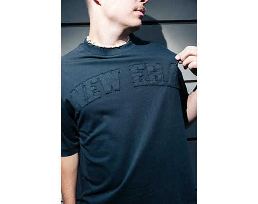 Triko New Era - Branded Washed Oversized Tee - Black