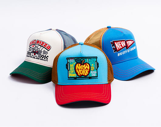 Kšiltovka Stetson - Trucker Cap Big Apple by JJ Hats - Red/Blue