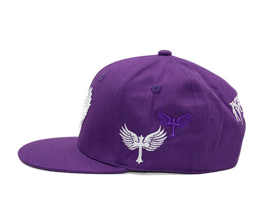 Kšiltovka Reflection Luxury Shine Loud Snapback - Grape Purple / White