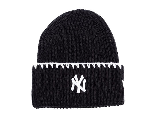 Dámský Kulich New Era - MLB Chunky Top Stitch Beanie - NY Yankees - Black