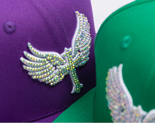 Kšiltovka Reflection Luxury Shine Loud Snapback - Grape Purple / White