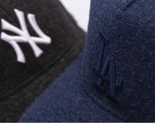 Kšiltovka New Era - MLB Melton Wool 9FORTY A-Frame - LA Dodgers - Navy