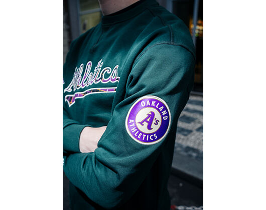 Mikina New Era - MLB Infill Crewneck - Oakland Athletics