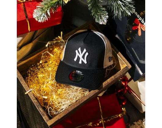 Kšiltovka New Era - MLB Clean Trucker 2 9FORTY Trucker - NY Yankees - Black / White
