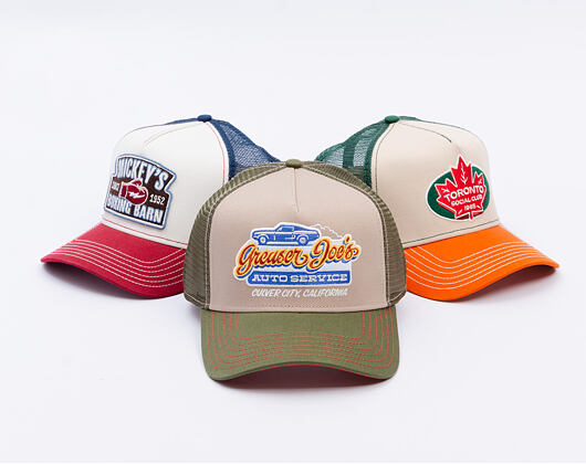 Kšiltovka Stetson - Trucker Cap Greaser Joe's - Green / Beige