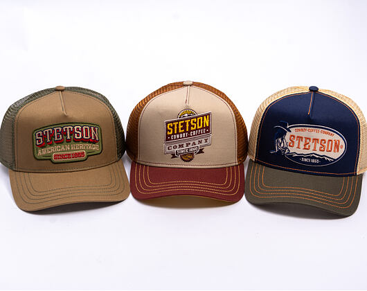Kšiltovka Stetson - Trucker Cap - Cowboy Coffee - 52