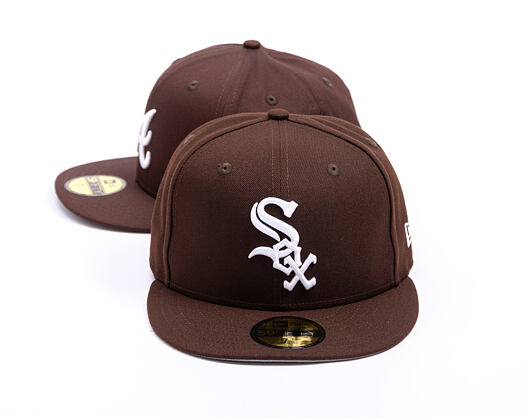 Kšiltovka New Era - MLB Seasonal 59FIFTY - Chicago White Sox - Burnt Wood - Brown