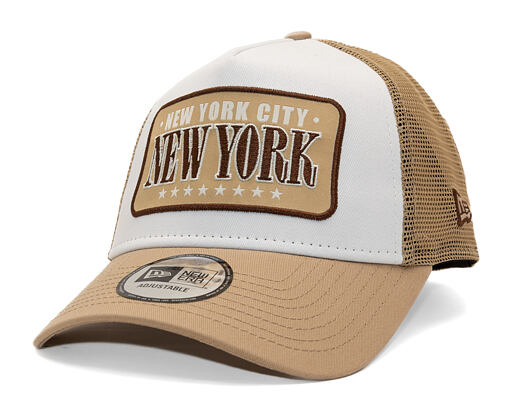 Kšiltovka New Era - Branded Location Patch 9FORTY Trucker - Camel