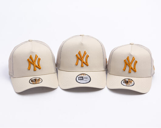 Dětská Kšiltovka New Era - MLB Essential 9FORTY Trucker - NY Yankees - Stone