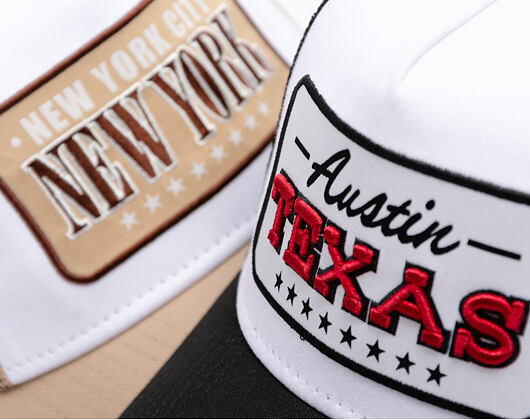 Kšiltovka New Era - Branded Location Patch 9FORTY Trucker - Black