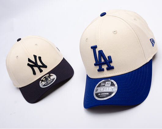 Kšiltovka New Era - MLB Colorblock 9FORTY M-CROWN - LA Dodgers - Cream