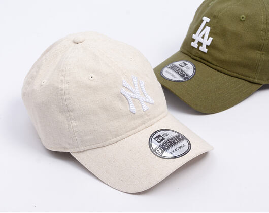 Kšiltovka New Era - MLB Linen 9TWENTY - NY Yankees - Stone