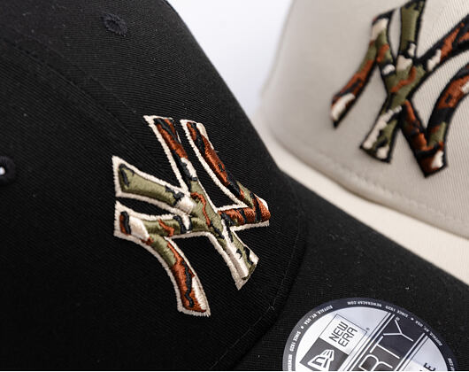 Kšiltovka New Era - MLB Outline Camo 9FORTY - NY Yankees - Black