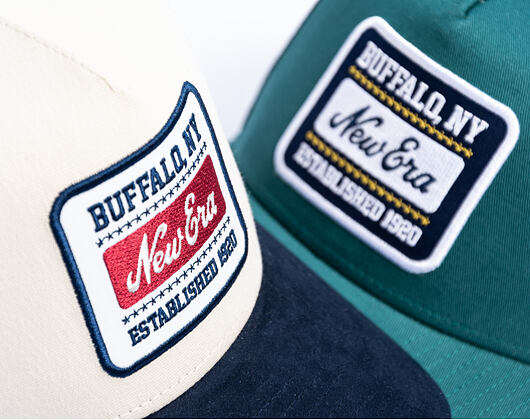 Kšiltovka New Era - Branded Suede Patch 9FORTY A-Frame - Cream