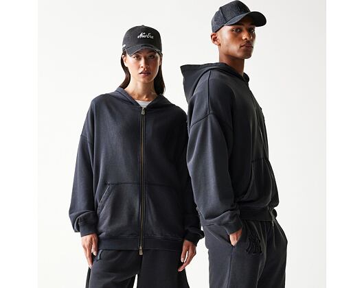Mikina New Era - MLB Washed Full Zip Hoody - NY Yankees - Black