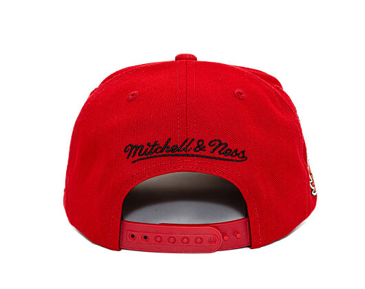 Kšiltovka Mitchell & Ness - New Jersey Devils - Double Clutch Pro Snapback - Red