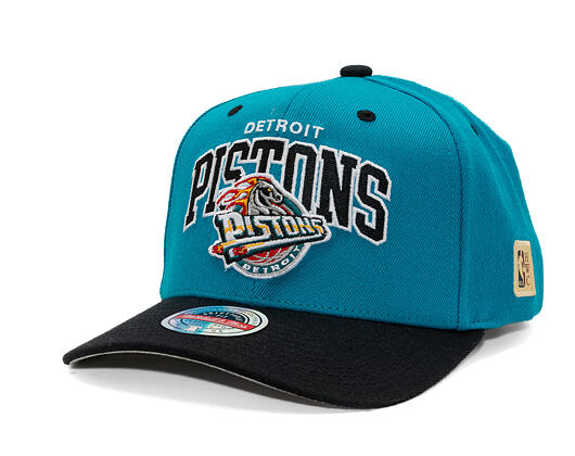 Kšiltovka Mitchell & Ness - NBA Team Arch Snapback - Detroit Pistons - Teal / Black