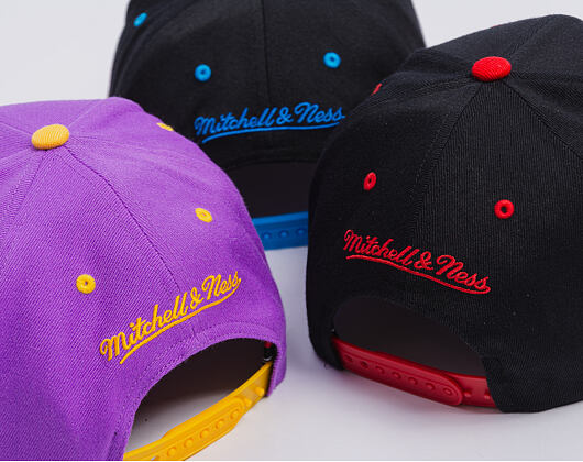 Kšiltovka Mitchell & Ness - NBA Team Arch Snapback - Los Angeles Lakers - Purple / Yellow