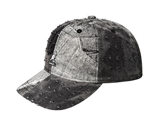 Kšiltovka Kangol - TRENDS PACK - Denim Mashup Baseball - Black Trompe L'Oeil