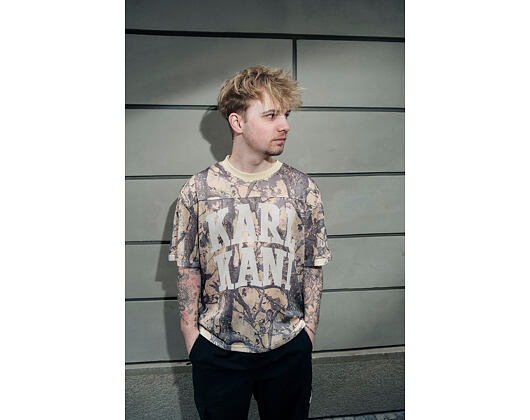 Dres Karl Kani - Heritage Wood Camo Mesh Boxy Jersey
